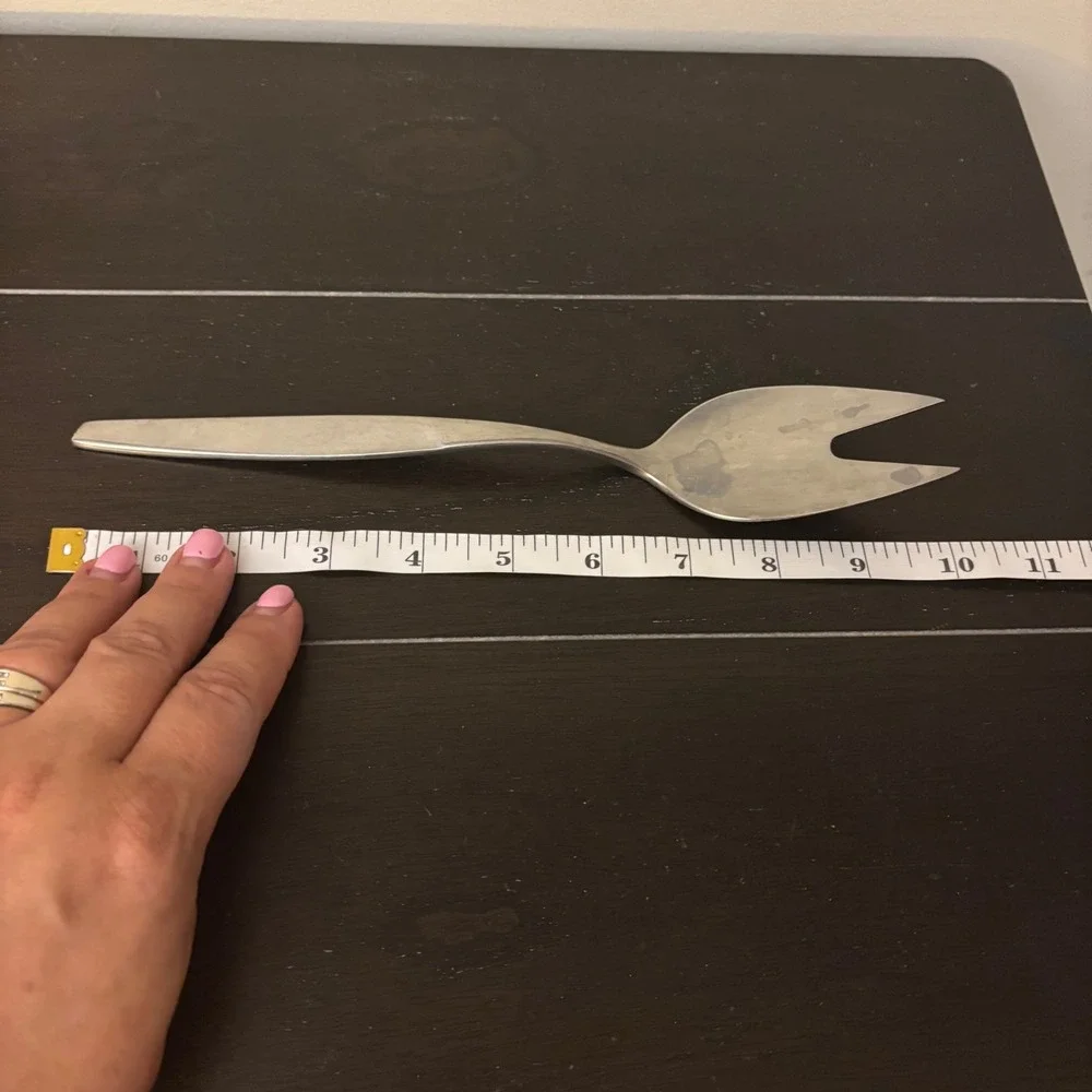 Gustav Stainless | Sweden‎ Cold Meat Fork Mid Century Modern Serving Piece 9.75